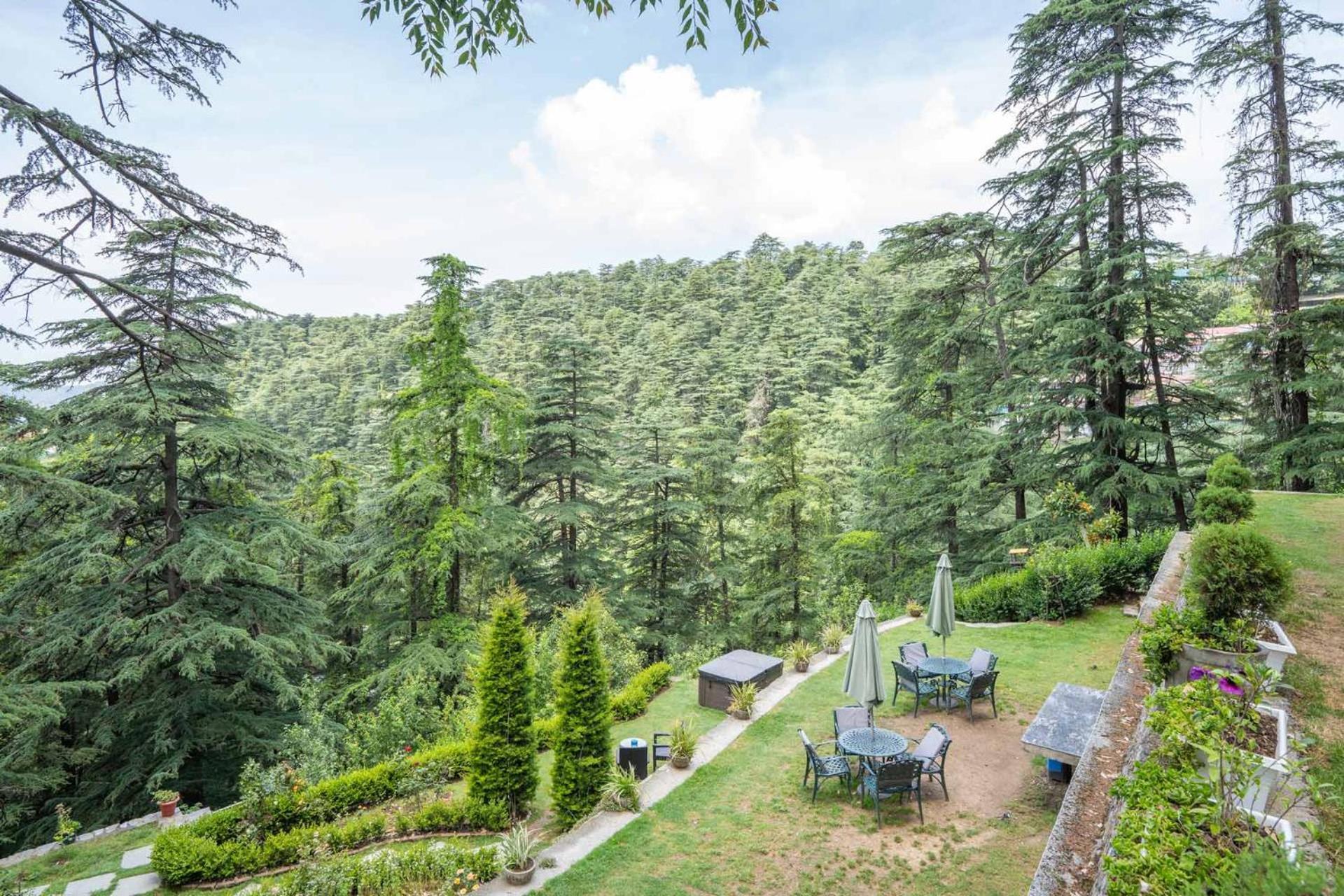 Stayvista At Pine Estate With Outdoor Jacuzzi Shimla Exterior foto